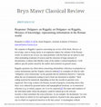 Research paper thumbnail of BMCR Response: Dolganov on Riggsby on Dolganov on Riggsby, Mosaics of Knowledge: Representing Information in the Roman World