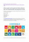 Research paper thumbnail of [News article] How music and sound can help advance the UN’s Sustainable Development Goals