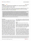 Research paper thumbnail of A flexible computational pipeline for research analyses of unsolved clinical exome cases