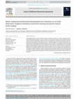Research paper thumbnail of Multi-component professional development for educators in an Early Head Start: Explicit vocabulary instruction during interactive shared book reading