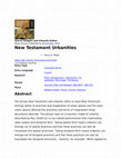 Research paper thumbnail of New Testament Urbanities