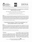 Research paper thumbnail of Mechanical and thermal performance of a geopolymeric and hybrid material based on fly ash