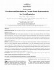 Research paper thumbnail of Prevalence and Distribution of Cervical Dentin Hypersensitivity in a Greek Population