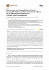 Research paper thumbnail of Effectiveness and Compatibility of a Novel Sustainable Method for Stone Consolidation Based on Di-Ammonium Phosphate and Calcium-Based Nanomaterials