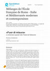 Research paper thumbnail of Daniele Andreozzi, «Fuor di misura» Le dimensioni spaziali nella Trieste del Settecento,  in Mélanges de l'École française de Rome-Italie et Méditerranée modernes et contemporaines 135-1 | 2023,   Le regole dei luoghi. Spazi, istituzioni e società nella città moderna (secoli XVI-XVIII)