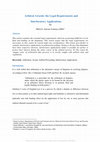 Research paper thumbnail of Arbitral Awards: The Legal Requirements and Interlocutory Applications