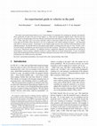 Research paper thumbnail of An experimental guide to vehicles in the park