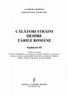 Research paper thumbnail of Călători străini despre țările române. Supliment III. Ridolfo Damiano de Brunnetz