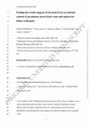 Research paper thumbnail of Feeding the world: impacts of elevated [CO2] on nutrient content of greenhouse grown fruit crops and options for future yield gains