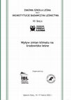 PDF) Wpływ zmian klimatu na środowisko leśne / Impacts of climate