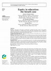 Research paper thumbnail of Equity in education: the Israeli case