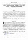 Research paper thumbnail of Women in Roman military bases. Gendered brooches from the Augustan military base and Flavio-Trajanic fortress at Nijmegen, the Netherlands