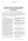 Research paper thumbnail of Constrained optimal direct power control of voltage-source PWM rectifiers