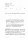 Research paper thumbnail of A DATABASE OF ARCHITECTURAL DETAILS: THE CASE OF NEOCLASSICAL FAÇADES ELEMENTS