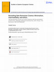 Research paper thumbnail of Rereading New Romanian Cinema: Minimalism, intermediality, and ethics