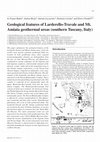 Research paper thumbnail of Geological features of Larderello-Travale and Mt. Amiata geothermal areas (southern Tuscany, Italy)