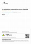Research paper thumbnail of Les communautés arméniennes du Proche-Orient arabe