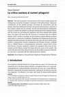 Research paper thumbnail of La critica di Sesto Empirico ai numeri pitagorici