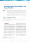 Research paper thumbnail of Assessment of Agricultural Sustainability: Case Study of Baltic States