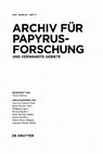Research paper thumbnail of „ … unter allerlei Plunder eine alte zerfetzte Landkarte“. Papyrus P 11702: Anmerkungen zu den Zeichnungen