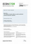 Research paper thumbnail of The Impact of Worker Effort on Public Sentiment Towards Temporary Migrants