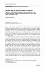 Research paper thumbnail of Morality and the natural grounds of sociability