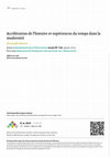 Research paper thumbnail of « Accélération de l’histoire et expériences du temps dans la modernité », Administration & éducation, n° 179 – 2023/3 : « Temps et Contretemps à l’École », p. 7-15.