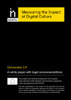 Research paper thumbnail of Deliverable 3.5 – A white paper with legal recommendations