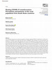 Research paper thumbnail of Dueling COVID-19 misinformation: Perceptions and behavior of the rural population from South Asian countries