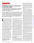 Research paper thumbnail of Gut microbiome heritability is nearly universal but environmentally contingent
