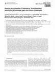 Research paper thumbnail of Rearing dung beetles (Coleoptera: Scarabaeidae): Identifying knowledge gaps and future challenges