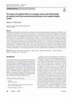 Research paper thumbnail of The impact of cognitive filters on strategic actions and relationships: an analysis from local environmental advocacy in the Aegean Region, Turkey