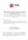 Research paper thumbnail of Effect of object substitution, spontaneous compensation and repetitive training on reaching movements in a patient with optic ataxia