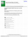 Research paper thumbnail of A cognitive-based model of tool use in normal aging: Which components are at work?