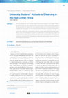 Research paper thumbnail of University Students` Attitude to E-learning in the Post-COVID-19 Era