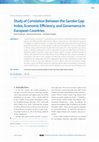 Research paper thumbnail of administraStudy of Correlation Between the Gender Gap Index, Economic Efficiency, and Governance in European Countries