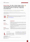 Research paper thumbnail of The Effect of Kinesio Taping on Pain, Functional Disability, and Trunk Range of Motion in People With Nonspecific Chronic Low Back Pain: A Single-group Pretest-Posttest Trial