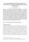 Research paper thumbnail of The arts of fighting and of scholastic dispute: two types of duels at the end of the Middle Ages and during the Renaissance