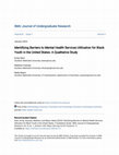 Research paper thumbnail of Identifying Barriers to Mental Health Services Utilization for Black Identifying Barriers to Mental Health Services Utilization for Black Youth in the United States: A Qualitative Study Youth in the United States: A Qualitative Study