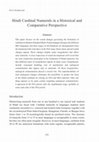Research paper thumbnail of Hindi Cardinal Numerals in a Historical and Comparative Perspective