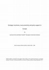 Research paper thumbnail of Strategic Incentives, Issue Proximity and Party Support in Europe