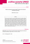 Research paper thumbnail of Where is procedural meaning located? Evidence from discourse connectives and tenses