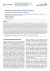 Research paper thumbnail of Method for Emissivity Estimation of Metals