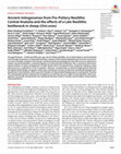 Research paper thumbnail of Ancient mitogenomes from Pre-Pottery Neolithic Central Anatolia and the effects of a Late Neolithic bottleneck in sheep (Ovis aries)