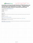 Research paper thumbnail of Compressive and Tensile Strength Anisotropy of Friable Sandstone and Thin-bed Shale of the Pleistocene Erin Formation – Insights for safe operating mud weight windows for vertical and horizontal wells