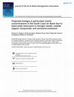 Research paper thumbnail of Projected changes in particulate matter concentrations in the South Coast Air Basin due to basin-wide reductions in nitrogen oxides, volatile organic compounds, and ammonia emissions
