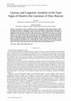 Research paper thumbnail of Literary and Linguistic Symbols of the Fatal Signs of Death in the Literature of Dino Buzzati