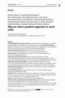 Research paper thumbnail of Why we need a gradient approach to word order
