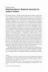 Research paper thumbnail of Rewriting Renart: Medieval obscenity for modern children