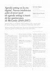 Research paper thumbnail of Agenda setting en la era digital